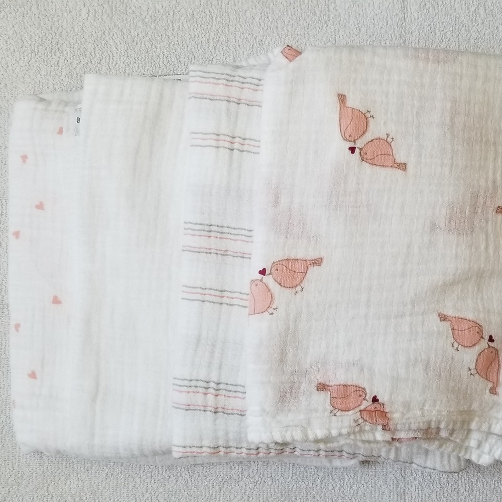 Bebe Au Lait Muslin Receiving Blanket Set